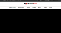Desktop Screenshot of negotiatingcoach.com