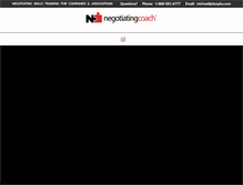 Tablet Screenshot of negotiatingcoach.com